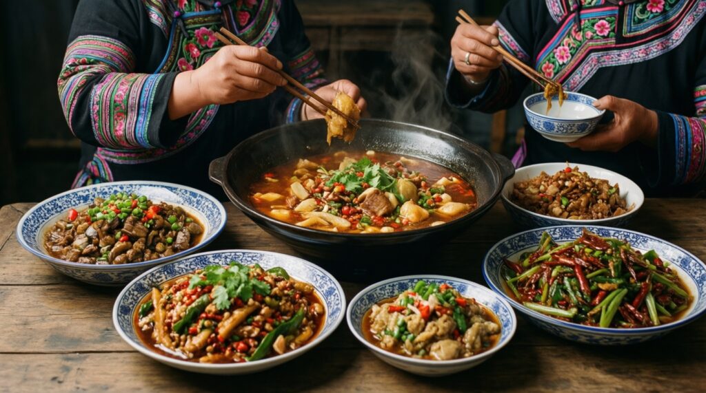 - Традиционная кухня как часть культурного наследия: продукты, техники приготовления и символика блюд - иллюстрация
