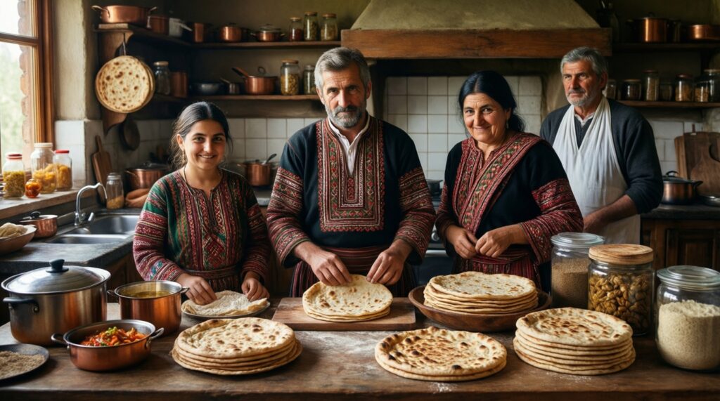- Традиционная кухня как часть культурного наследия: продукты, техники приготовления и символика блюд - иллюстрация