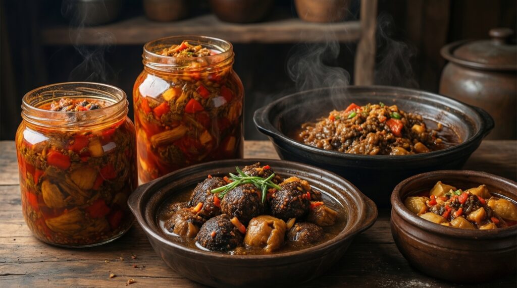 - Традиционная кухня как часть культурного наследия: продукты, техники приготовления и символика блюд - иллюстрация