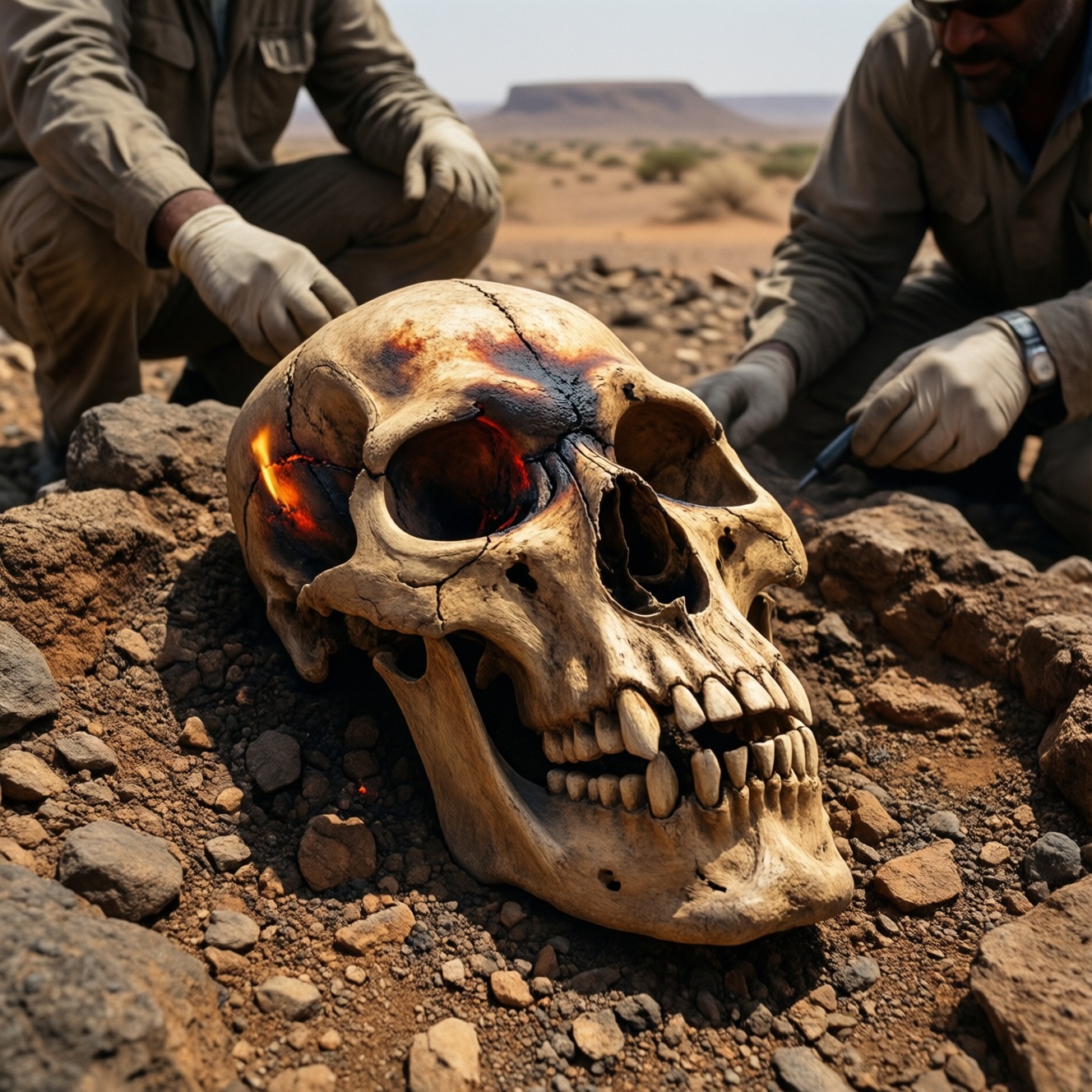 В Эфиопии найдены останки homo sapiens возрастом 100 000 лет со следами кремации
